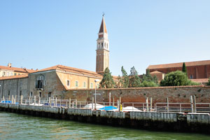 The bell tower of the church of San Francesco della Vigna