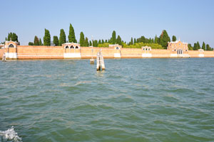 The walls of the San Michele island