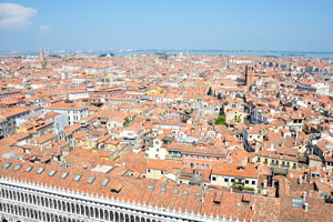 North-western view of the city from the St Mark's bell tower