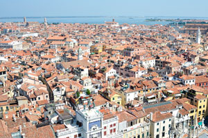 The Murano island view from St Mark's Campanile