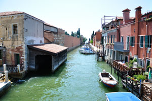 The Venetian canal of Rio della Croce