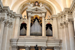 The high altar in the church of San Giorgio Maggiore