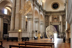The nave and the narthex of the church of San Giorgio Maggiore