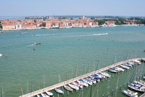 The view of the Grand Canal from the bell tower of San Giorgio Maggiore