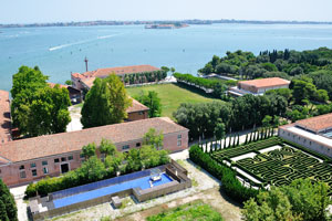 The view of the park from the bell tower of San Giorgio Maggiore