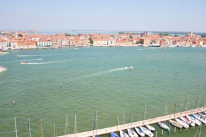 The view of the Basin of San Marco from the bell tower of San Giorgio Maggiore