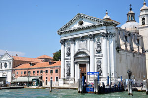 The facade of the church of Santa Maria del Rosario “I Gesuati”