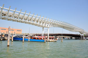 This railway connects the historic center of Venice with the Marittima cruise terminals and the Tronchetto parking garage