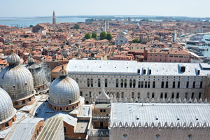 The view from the bell tower on the roof of Doge's Palace
