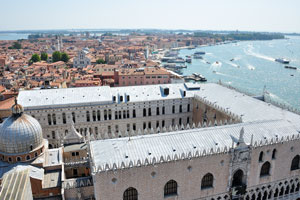 The view over the Castello district from the bell tower