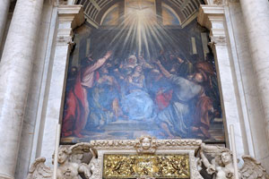 The Descent of the Holy Ghost (Tiziano, 1546), a painting in the Santa Maria della Salute