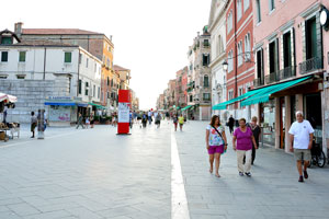 The street of “Via Giuseppe Garibaldi” in the place which is near the Giuseppe Garibaldi monument