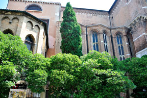 The rear side of the church of Frari
