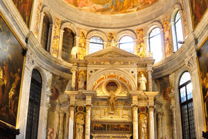 The interior of the church of San Rocco