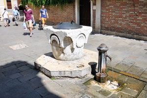 Public water tap near the church of San Rocco