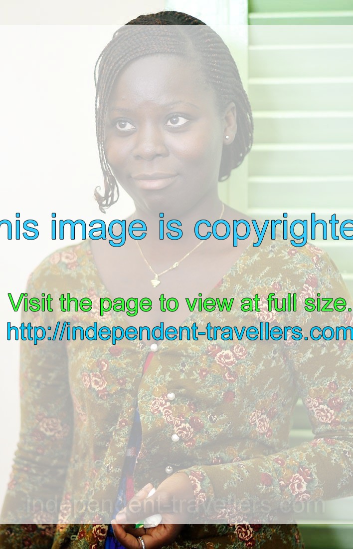 A portrait of an Ivorian young woman