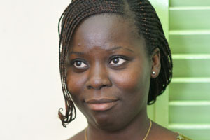 A portrait of an Ivorian young woman