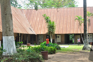 The Musée des Civilisations de Côte d’Ivoire is around the size of a large house