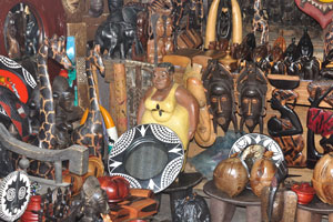 The CAVA souvenir market offers plenty stalls with locally made art