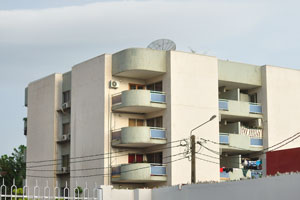 This apartment building is also located on the street of Rue Pierre et Marie Curie opposite the Renault Showroom, Zone 4C