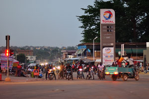 “Total” gas station is located on the boulevard Alassane Ouattara