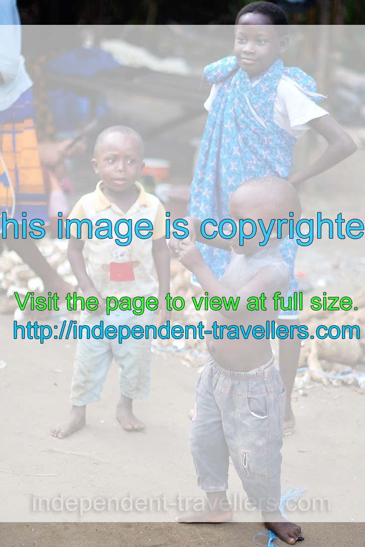 The first Ivorian child that I saw in Côte d'Ivoire