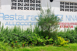 Chez Nina restaurant is located at the following geographic coordinates: 6.8102, -5.2611