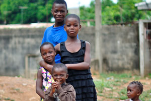 Ivorian children are cute and beautiful