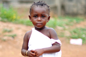 Cute little Ivorian girl