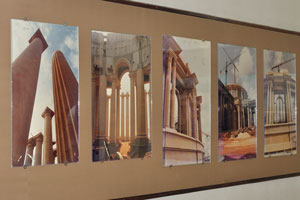 These photographs present a documentary record of the construction process of the Basilica of Our Lady of Peace