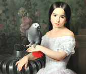The 'Rafaela Flores Calderón' painting is located in the Prado Museum