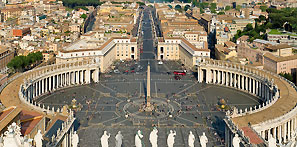 Vertiginous views from the famous dome of St. Peter's Basilica