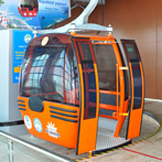 A cable car carrier belongs to Tünektepe Cable Car