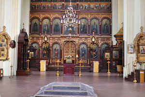 This is the interior of the Cathedral of the Theotokos