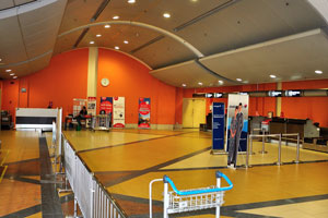 Check-in hall at the airport