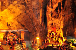 It is really easy to get to Batu caves by train from the centre of KL