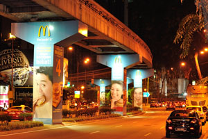 Bukit Bintang is the name of the shopping and entertainment district of Kuala Lumpur, Malaysia