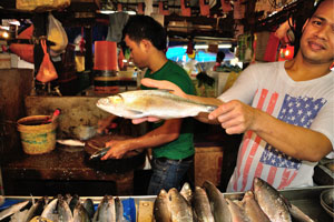 We had bought four fish of this kind in this stall and courteous sellers cleaned it for us