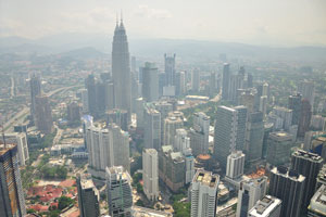 Stunning view of Petronas Towers