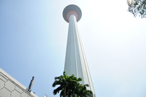 View of KL Tower from the bottom
