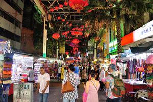 Chinatown is filled with hundreds of stalls offering all kinds of goods at dirt-cheap prices