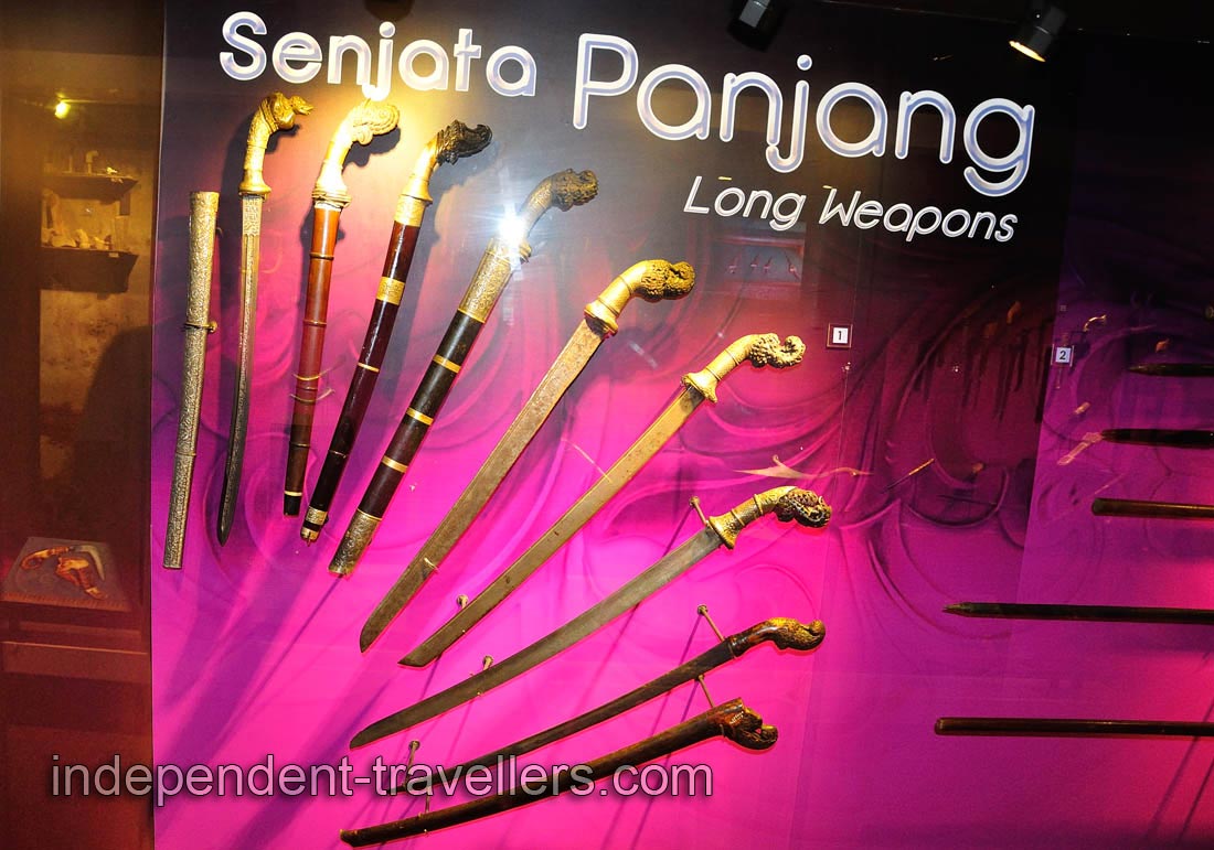 Long weapons in the Orang Asli museum