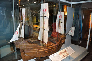 Model of the portuguese ship “Flor De La Mar”