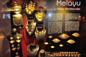 Malay accessories in the Orang Asli museum