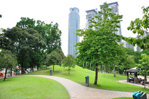 Conservation and bio-diversity was a major influence in the creation of the KLCC park