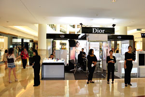Dior shop and its beautiful malaysian employees