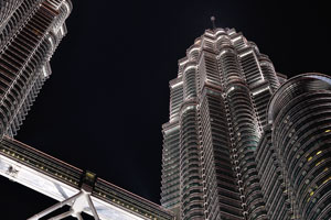If you would see Petronas Towers at night you will see their magnificent lighting also