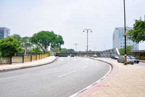 Steel bridge at Jalan Sultan Sulaiman