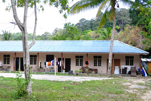 This one storey building is also used as the accommodation facility for tourists