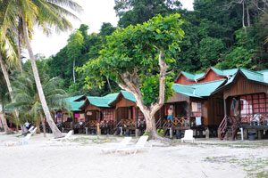 Abdul's Chalets cottages are located in the exotic place between white sand beach and forest